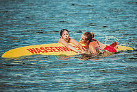 Wasserwacht am Bärwalder See in der Lausitz Sven Rogge / DRK