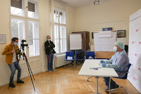 Dreharbeiten Videoeinweisung