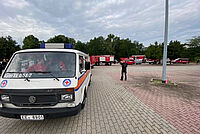 Einsatzfahrzeug der DRK Wasserwacht