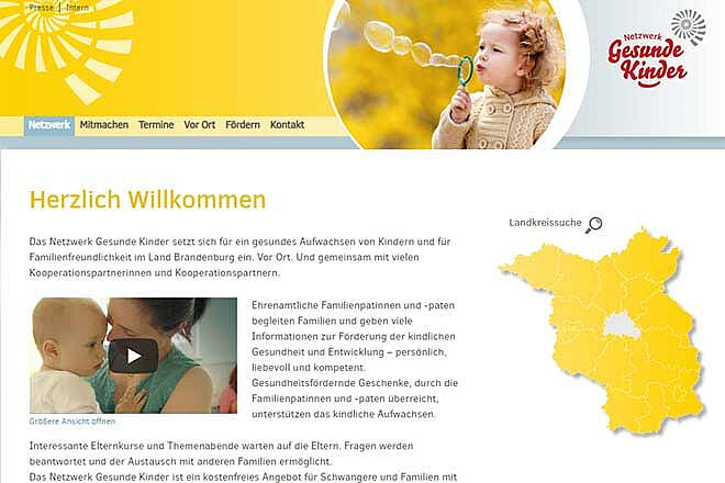 Netzwerk Gesunde Kinder in Brandenburg