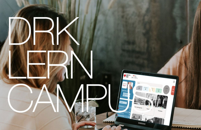 Bild der Startseite des DRK Lerncampus