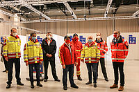 Brandenburger Hilfsorganisationen im Impfzentrum Potsdam